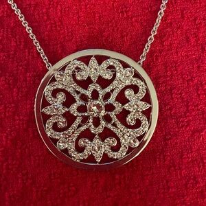 Swarovski Silver Filigree Necklace Timeless Design